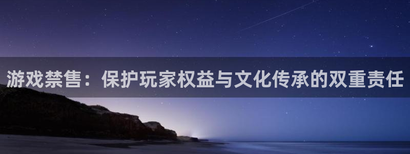 亿万28子财经图书：游戏禁售：保护玩家权益与文化传承的双重责任